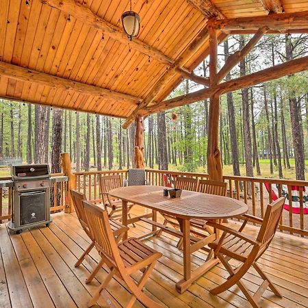 Lush Pinetop Retreat With Large Deck And Wooded Yard! المظهر الخارجي الصورة