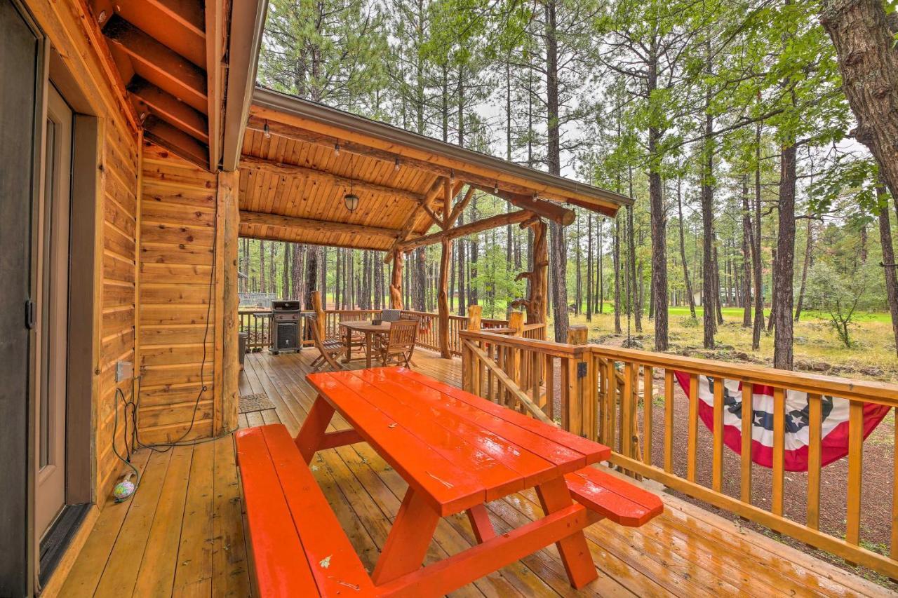Lush Pinetop Retreat With Large Deck And Wooded Yard! المظهر الخارجي الصورة